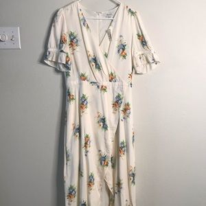 NWT Madewell Ruffle-Sleeve Maxi Dress